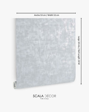 Papel de Colgadura Textil | Ice Blue Crosshatch Wallpaper