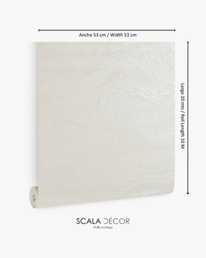 Papel de Colgadura Abstracto | Ivory Marble Wallpaper