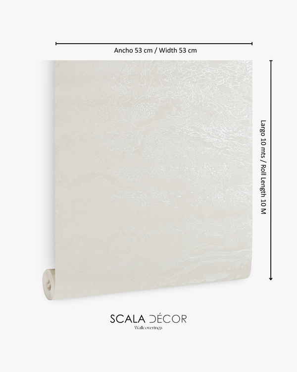 Papel de Colgadura Abstracto | Ivory Marble Wallpaper