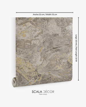 Papel de Colgadura Abstracto | Brown Marble Wallpaper