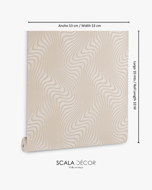 Papel de Colgadura Abstracto | Blush Ripple Wallpaper