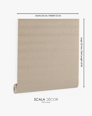 Papel de Colgadura Textil | Champagne Gold Linen Wallpaper