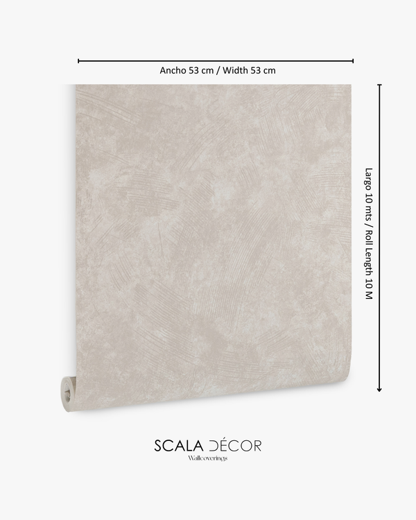Papel de Colgadura Texturas | Cool Greige Stucco Wallpaper