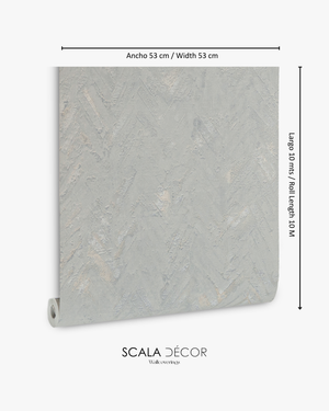 Papel de Colgadura Texturas | Grey Herringbone Wallpaper
