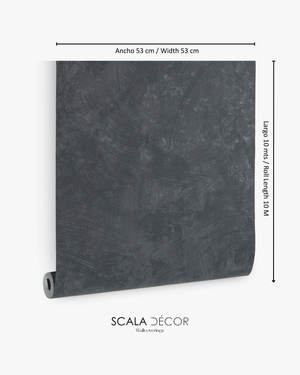 Papel de Colgadura Texturas | Graphite Stucco Wallpaper