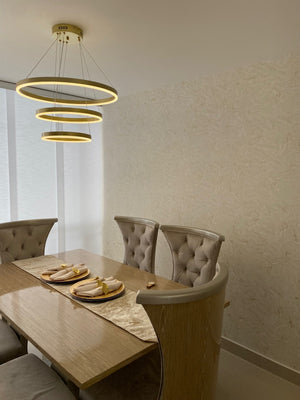 Papel de Colgadura Abstracto | Ivory Marble Veins Wallpaper