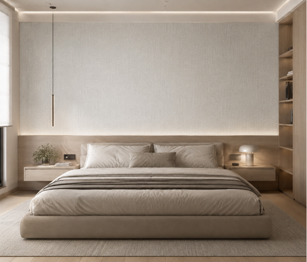 Papel de Colgadura Tipo Lino | Pearl Linen Wallpaper