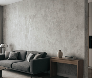 Papel de Colgadura Efecto Concreto | Silver Concrete Wallpaper