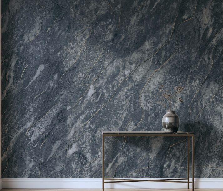 Papel de Colgadura Efecto Mármol | Charcoal Marble Wallpaper