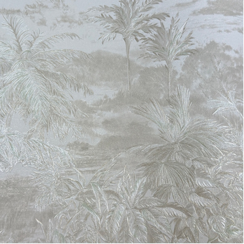 Papel de Colgadura Tropical | Champagne Palm Landscape Wallpaper
