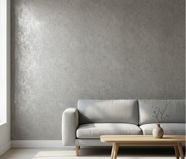 Papel de Colgadura Trama Entrecruzada | Silver Grey Crosshatch Wallpaper