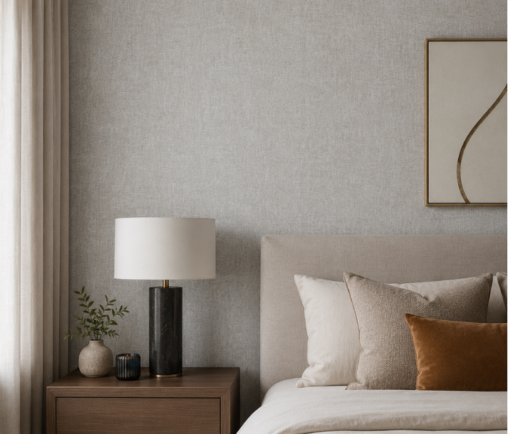 Papel de Colgadura Textura Artesanal | Blush Taupe Texture Wallpaper