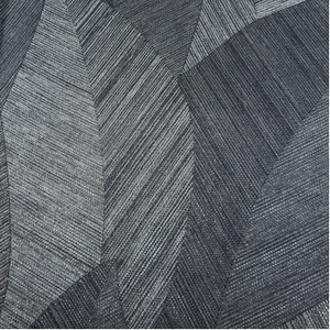 Papel de Colgadura Geométrico Tipo Espiga | Graphite Silver Herringbone Wallpaper