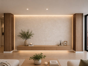 Papel de Colgadura Abstracto | Ivory Marble Wallpaper