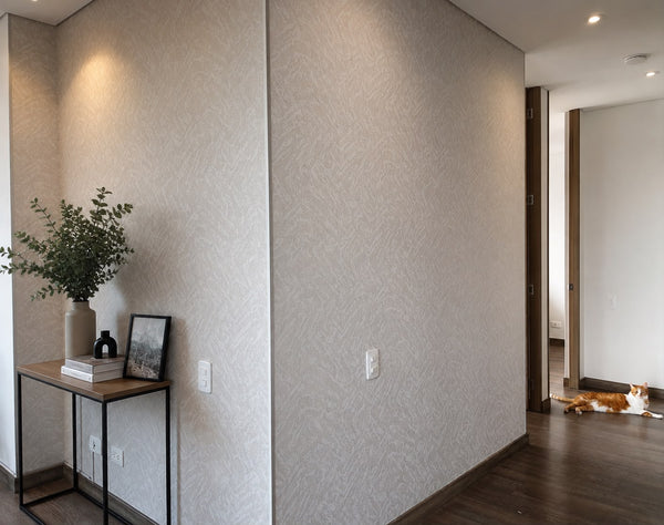 Papel de Colgadura Texturas | Pearl Grey Herringbone Wallpaper