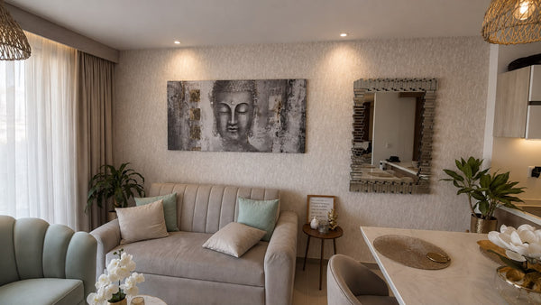 Papel de Colgadura Texturas | Warm Greige Concrete Mineral Wallpaper