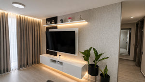 Papel de Colgadura Texturas | Light Concrete Mineral Wallpaper