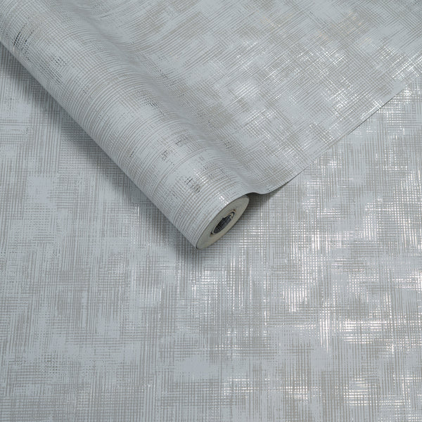 Papel de Colgadura Textil | Ice Blue Crosshatch Wallpaper
