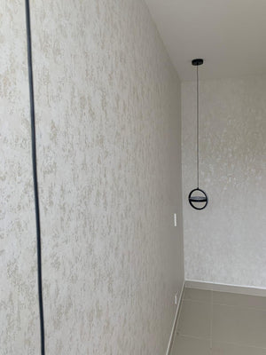 Papel de Colgadura Texturas | White Silver Patina Wallpaper