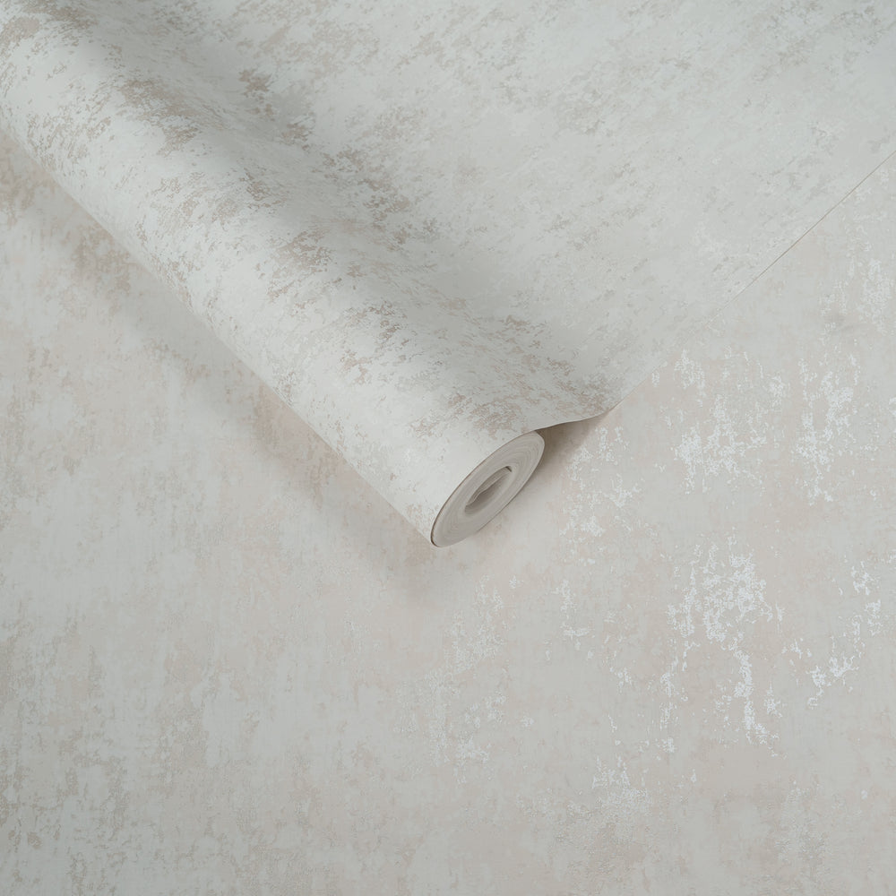 Papel de Colgadura Texturas | White Silver Patina Wallpaper