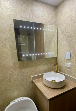 Papel de Colgadura Texturas | Champagne Microcement Wallpaper