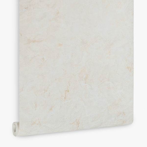 Papel de Colgadura Abstracto | Ivory Marble Veins Wallpaper