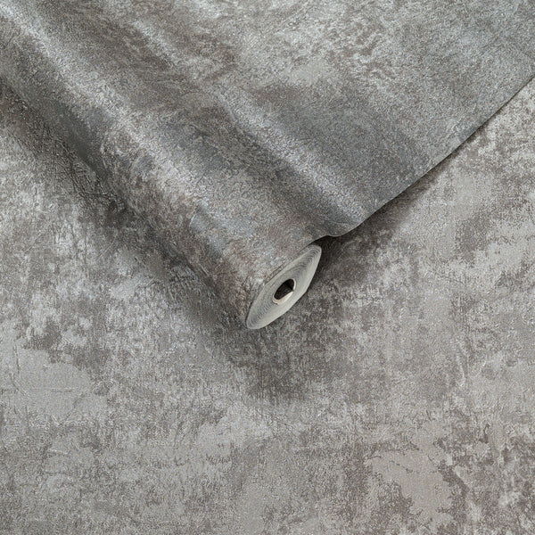 Papel de Colgadura Texturas | Graphite Microcement Wallpaper