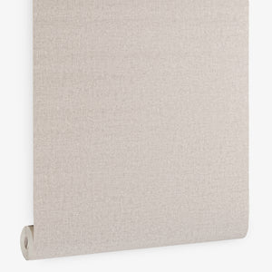Papel de Colgadura Textil | Greige Linen Wallpaper