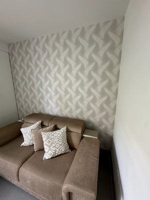 Papel de Colgadura Abstracto | Light Grey Ripple Wallpaper