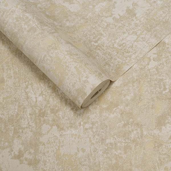 Papel de Colgadura Texturas | Champagne Microcement Wallpaper