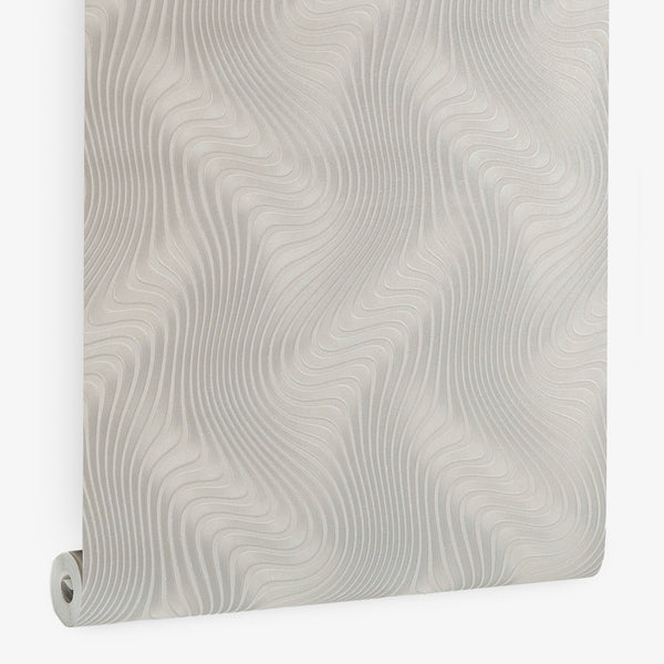 Papel de Colgadura Abstracto | Light Grey Ripple Wallpaper