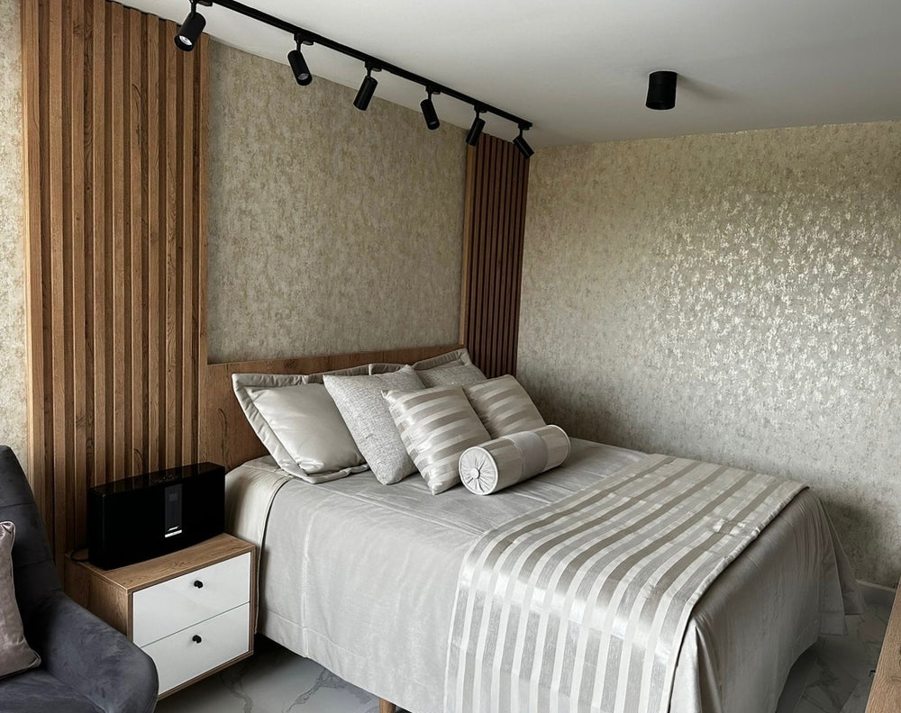 Papel de Colgadura Texturas | Beige Gold Patina Wallpaper