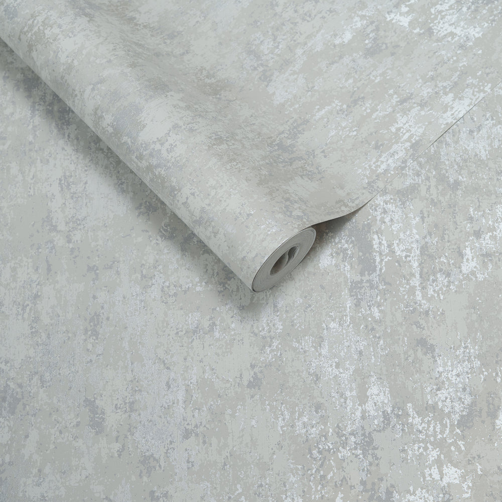 Papel de Colgadura Texturas | Silver Grey Patina Wallpaper