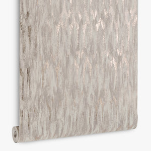 Papel de Colgadura Texturas | Greige Rose Copper Ikat Wallpaper