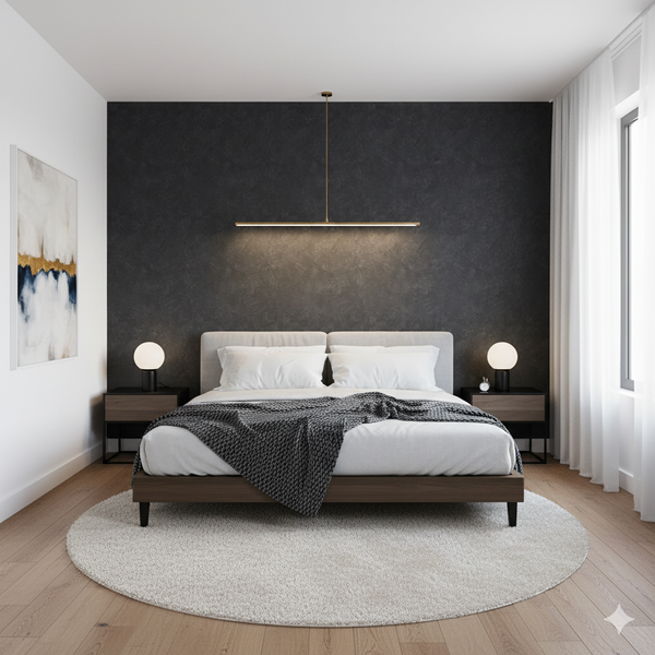 Papel de Colgadura Texturas | Graphite Stucco Wallpaper