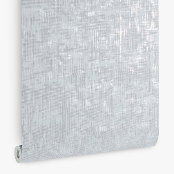 Papel de Colgadura Textil | Ice Blue Crosshatch Wallpaper