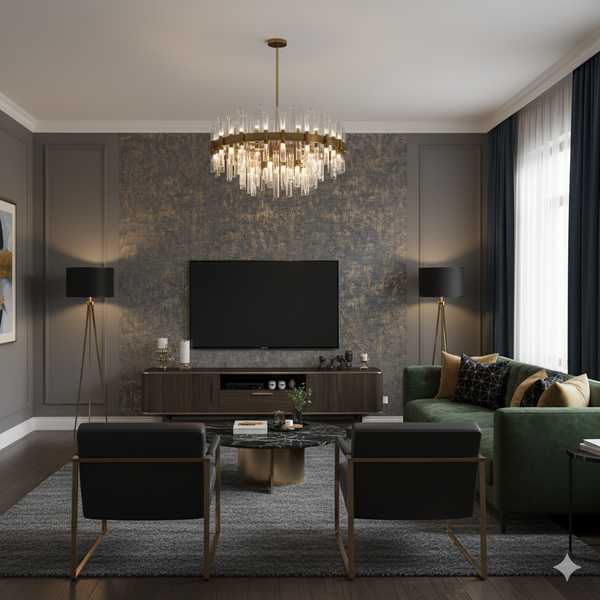 Papel de Colgadura Textil | Steel Blue Crosshatch Wallpaper