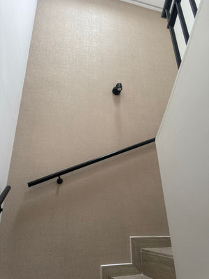 Papel de Colgadura Textil | Champagne Gold Linen Wallpaper