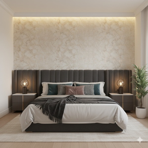 Papel de Colgadura Abstracto | Ivory Sand Marble Wallpaper