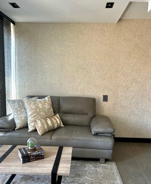 Papel de Colgadura Clásico | Gold Arabesque Foil Wallpaper