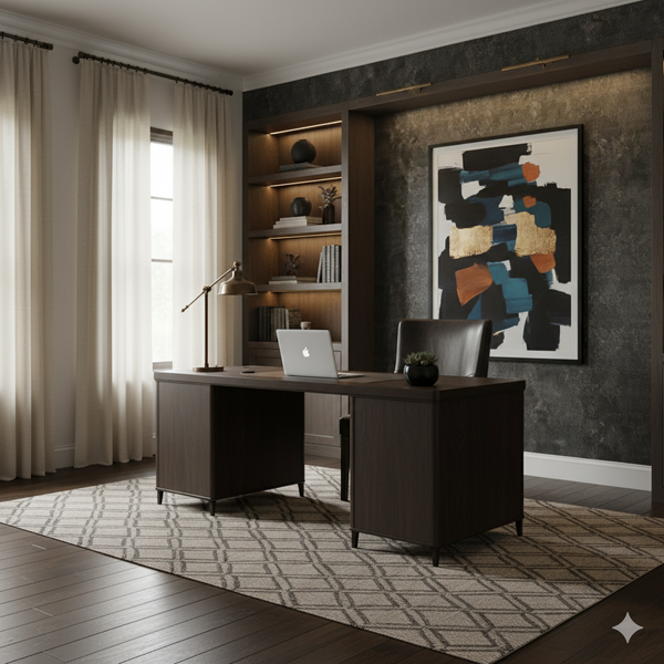 Papel de Colgadura Texturas | Graphite Microcement Wallpaper