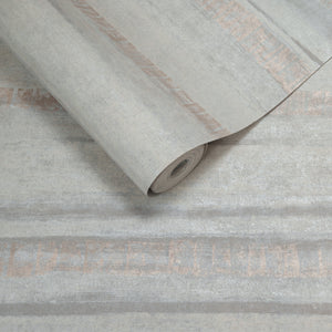 Papel de Colgadura Texturas | Greige Rose-Gold Strata Wallpaper