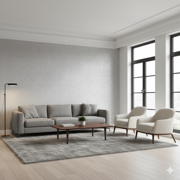 Papel de Colgadura Texturas | Ice Grey Herringbone Wallpaper