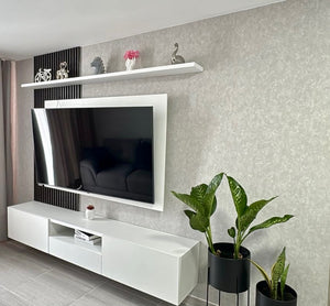 Papel de Colgadura Texturas | Light Concrete Mineral Wallpaper