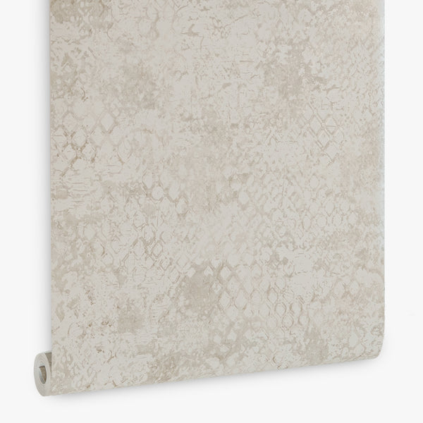 Papel de Colgadura Texturas | Greige Stucco Lattice Wallpaper