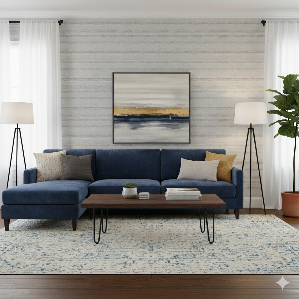 Papel de Colgadura Texturas | Cool Grey Strata Wallpaper