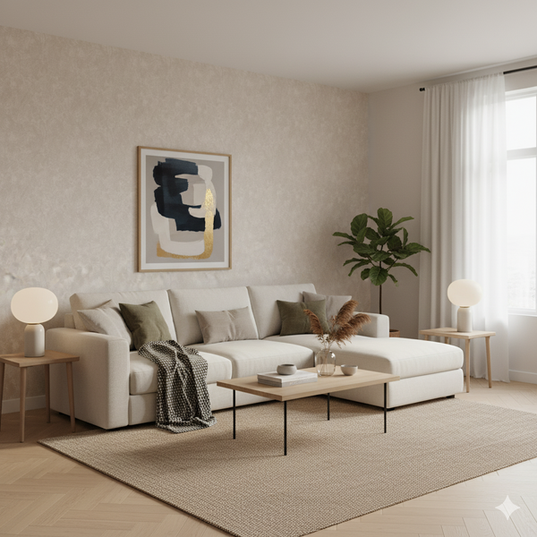 Papel de Colgadura Texturas | Cool Greige Stucco Wallpaper