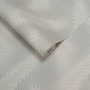 Papel de Colgadura Abstracto | Light Grey Ripple Wallpaper