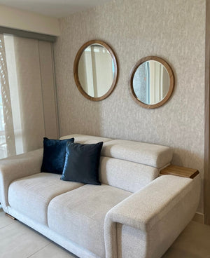 Papel de Colgadura Texturas | Warm Greige Concrete Mineral Wallpaper