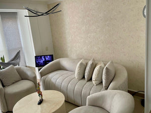 Papel de Colgadura Texturas | Ivory Microcement Wallpaper